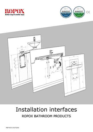 Ropox Installation interfaces - Bathroom products